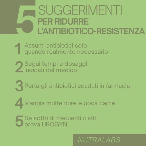 ridurre antibiotico resistenza suggerimenti